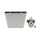 thumbnail image 1 of Wosthever Cap Catcher Caja de tapas de botellas montada en la pared duradera de acero inoxidable con abrebotellas Almacenamiento y organización del hogar plata Wosthever HA028389-01, 1 of 6