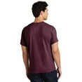 thumbnail image 4 of Gildan Short Sleeve T-Shirt for Men, Heavy Cotton Crewneck Classic Shirt, Maroon Tee, 3XL, 4 of 5