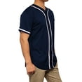 thumbnail image 2 of Lappel Men's Baseball Button Down Jersey College Sports Team Uniforms Hipster Shirts Made in USA, 2 of 4