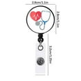 thumbnail image 3 of Nurse Badge Reel, Funny Badge Holder, Cute Retractable Badge Reels with ID Card Clip, Cardiac Medical Assistant for Hospital Office, Nursing Accessories School Gifts, 3 of 9