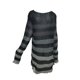 thumbnail image 5 of Sunloudy Camisa ahuecada para mujer, manga larga, cuello redondo, corte a rayas, tejido, informal, fiesta, otoño, primavera, tops Sunloudy  Tamaño medio, 5 of 8