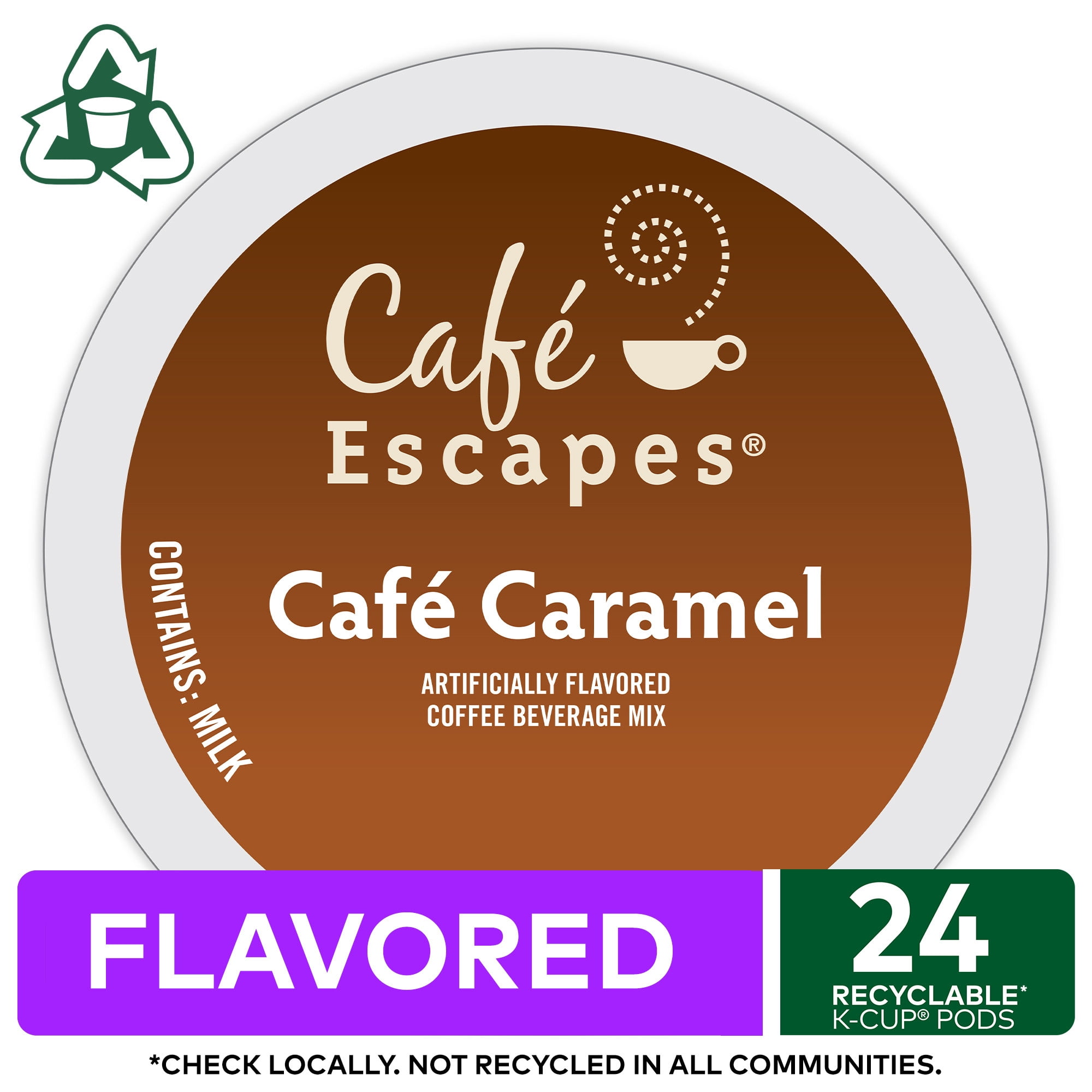 Café Escapes Café Caramel, Keurig Single-Serve K-Cup Pods, 24 Count