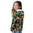 thumbnail image 4 of Xixirimido 60S 70S Groovy Hippie Flower Pattern Hoodies for Girls Boys Zip Up Hoodie Sweatshirt Teen Lightweight Fall Winter Jacket Casual Long Sleeve Pullover Top for 6-8 Years, 4 of 8