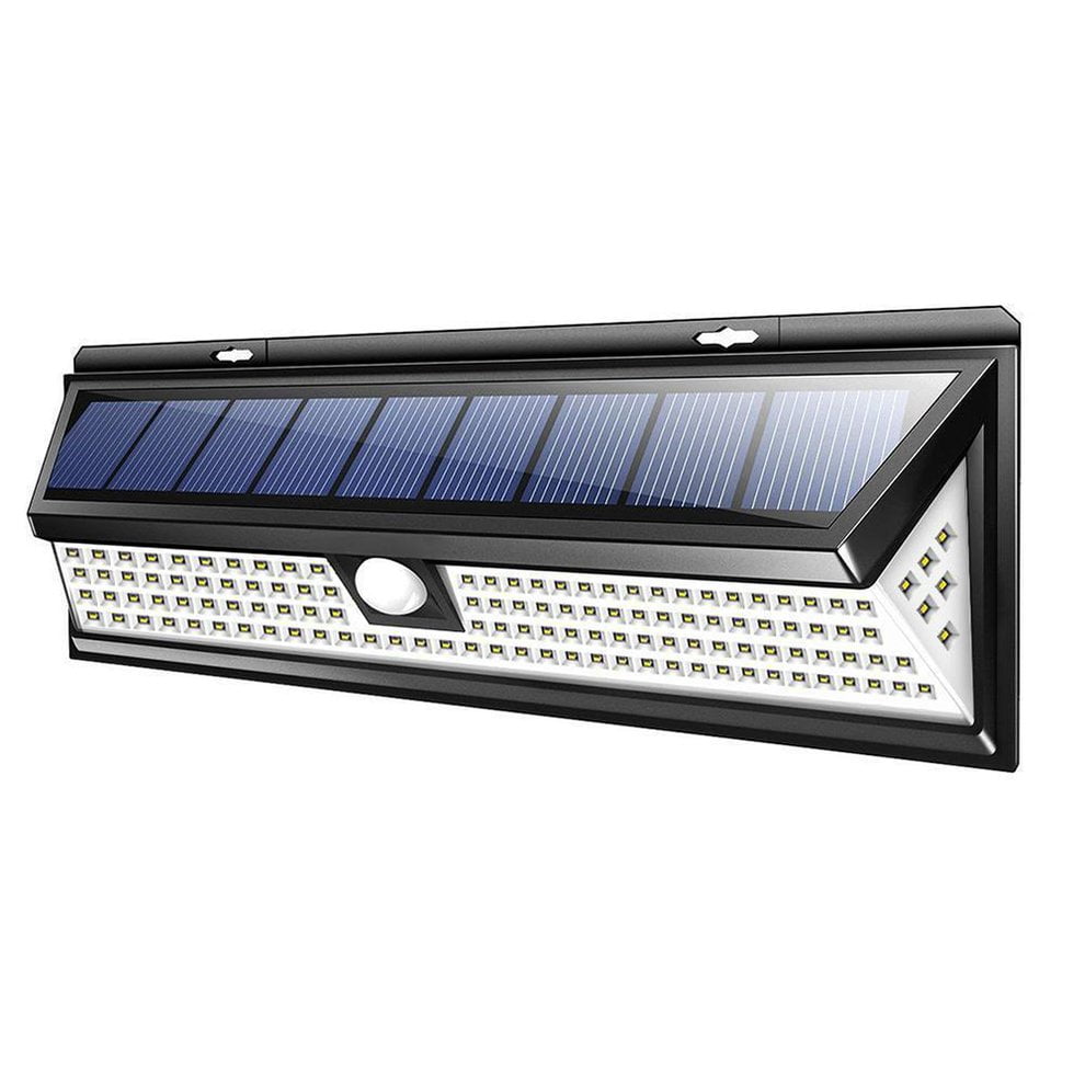 118 LED Solar Powered PIR Motion Sensor Wall Security Light Garden Lamp Outdoor 