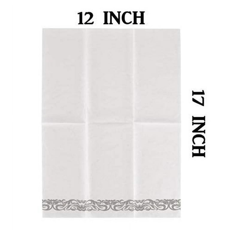 Decorative Linen-Feel Guest Towels – Silver Floral Premium Bathroom Hand  Towels, Napkin for Dinner, Wedding and Cocktail Party Disposable Soft -  China Napkin and Dish Cloth price