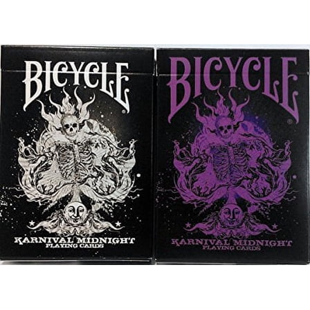 2 Pack Karnival Midnight Playing Cards - 1 Classic & 1 Purple Deck