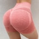 thumbnail image 5 of Pantalones cortos de yoga para levantamiento de glúteos, cintura alta, control de barriga, pantalones cortos de entrenamiento para mujeres altamente elásticos sin costuras para yoga, fitness, correr, rojo M 40‑60 kg/88,2‑132,3 lb YUNYI BRAND Deportes, 5 of 8