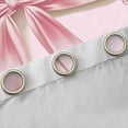 thumbnail image 4 of Feelyou Pink Princess Bowknot Black Out Curtains, Bohemian Damask Flower Curtains Pack of 2 (42x63 Each), Western Fashion Bow Bedroom Curtains, Black Out Curtains Decor, 4 of 6