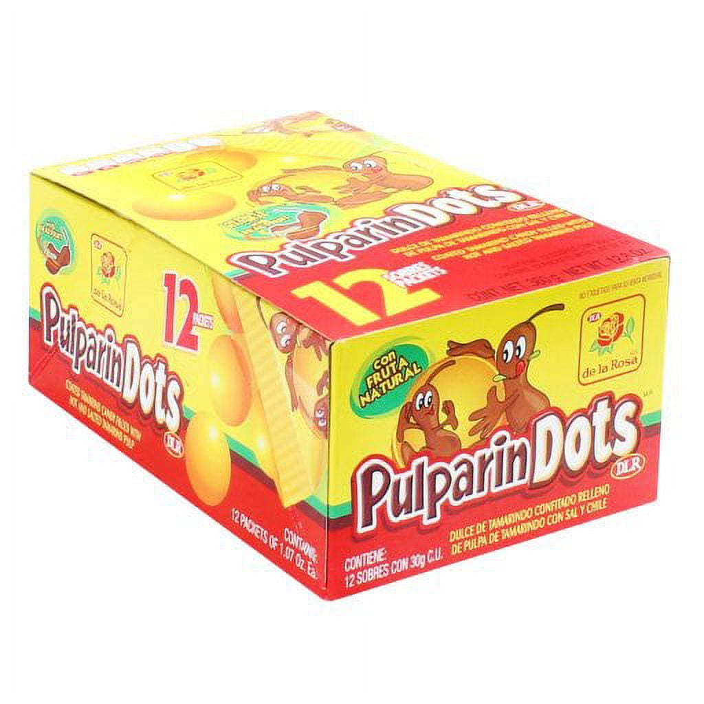 De La Rosa Pulparindots Watermelon Candy - 12 Count Mexican Treats