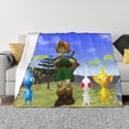 thumbnail image 4 of Lsque Pikmin Print Flannel Throw Blanket, Ultra-soft Blanket for Bed, Couch, Car, Hypoallergenic Anti-pilling blanket-50"x40", 4 of 8