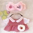 thumbnail image 3 of 30cm LaLafanfan Cafe Duck Plush Toys LaLafanfan Clothes Cartoon Stuffed Dolls Ducks Accessories Outfit Hair Band Kids Girls Gift, 3 of 5
