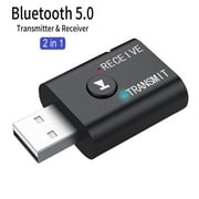 2-in-1 USB Bluetooth Audio Transmitter Smart Receiver Plug and Play For TV PC Headphones