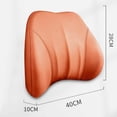 thumbnail image 2 of Zcargel Ergonomic Memory Foam Lumbar Support Pillow for Car Seat & Office Chair, 3D Contoured Back Support Cushion for Back Pain Relief, Breathable Washable Cover, Obsidian Black, 2 of 5
