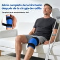 thumbnail image 3 of ALLJOY Knee Ice Pack Wrap, Ice Pack for Knee Pain Relief, Long-Lasting Knee Wrap Ice Pack for Knee Injuries for Pain Relief, Swelling, Bruises (13"X10.6"), 3 of 6
