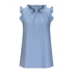 thumbnail image 4 of Moda mujer sólido volante sin mangas cuello alto chaleco suelto Casual camisetas sin mangas Fridja  czfsfas3992, 4 of 8