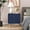 Blue, variant on CBJCBJ 20" Modern Fluted Nightstand Set of 1, black Wood Bedside Table with 2 Drawers & Gold Metal Handles（Black）