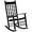 Black, variant on Yunwen Outdoor Rocking Chair Patio Rocking Chair Porch Rocking with High Back and Handrail Comfortable and Stable Durable Load Bearing 243 lbs Patio Rocker Chair for Porch Garden and Terrace (White)