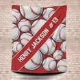 thumbnail image 4 of Lazaofficial Baseball Blanket, Custom Name Blanket, Sports Blanket, Baseball Blankets For Boys, Blankets For Beds, 4 of 8