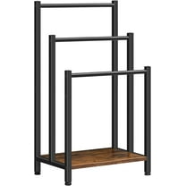 HOOBRO Blanket Ladder Holder 3 Tier Towel Rack Industrial Living Room Bathroom Rustic Brown BF03LB01