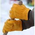 thumbnail image 5 of Leather Work Gloves Top Grain Cowhide for Men and Women (1 pair, Med), 5 of 8