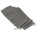 thumbnail image 1 of Unique Bargains 17x8cm Microfiber Pouch, 3Pcs Soft Storage Drawstring Gift Bag, Gray, 1 of 5
