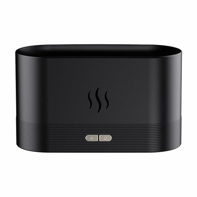 Oil Diffuser Air Humidifier With Flame Led Light 7 Colors 180mL Capacity (8 Hours) Noiseless Operation Auto Off Perfect For Home Bedroom Gifts
