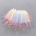 thumbnail image 7 of gljltg Girls Pleated Midi Skirt Elastic A-line Flared High Waist Swing Metallic Shiny Shimmer Versatile Fashionable Short Skirt, 7 of 7