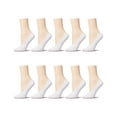 thumbnail image 2 of MeMoi Women's 10 Pair Pack High Cut Sneaker Liners - Womens - Female, O/S, Gray-White-Black, 2 of 8