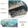 thumbnail image 6 of Coastal Sea Turtle Area Rug 3x5 FT, Non Slip Entryway Bedside Carpet, Nautical Beach Starfish Coral Teal Washable Soft Floor Carpet Indoor Mat Non-Shedding Throw Rugs for Dorm Kitchen Home Office, 6 of 8