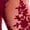 Rich Burgundy, variant on Women's Plus Size Embroidered Mesh Blouse