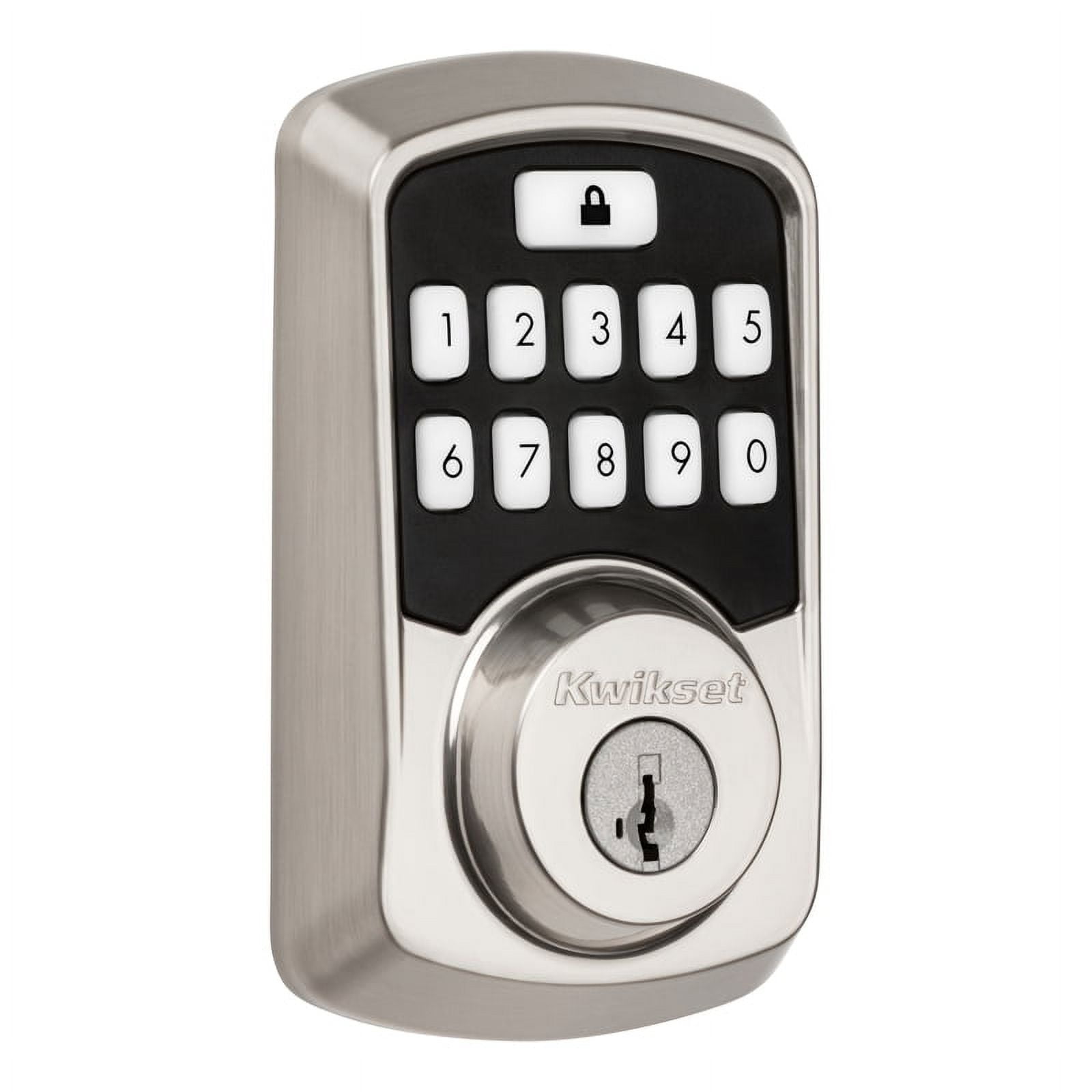 Kwikset Aura Bluetooth Enabled Smart Lock In Satin Nickel Model