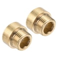 thumbnail image 1 of Brazo de extensión para cabezal de ducha Uxcell, 2 piezas, adaptador de rosca de cobre G macho a hembra, longitud del tubo de 20 mm, 1 of 5