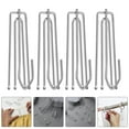 thumbnail image 4 of 20pcs Stainless Steel Curtain Pleating Hooks Replacement Curtain Hooks Drapery Replacement Hooks Curtain Pleating Tape Hooks, 4 of 8