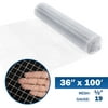 Fencer Wire 19 Gauge Galvanized Hardware Cloth with Mesh Size 1/2" x 1/2" (3 ft. x 100 ft.)