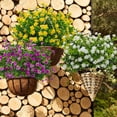 thumbnail image 6 of Viworld 6 Bundles Artificial Fake Flowers, Faux Outdoor Plastic Plants UV Resistant Shrubs Outside Indoor Decorations(White), 6 of 7