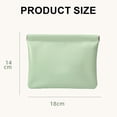 thumbnail image 2 of 1PC Mini bolsa de almacenamiento grande Bolsa de maquillaje multifuncional Monedero cero: 11,5 * 12 * 1 cm Verde menta, 2 of 5