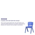 thumbnail image 5 of Flash Furniture 4 Pack Blue Plastic Stackable School Chair with 13.25'' Seat Height, 5 of 5