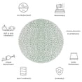 thumbnail image 6 of Safavieh Courtyard Karina Animal Indoor/Outdoor Area Rug, Ivory/Green, 6'7" x 6'7" Round, 6 of 10