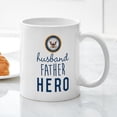 thumbnail image 3 of CafePress - Navy Husband Father Hero Mug - 11 oz Ceramic Mug - Novelty Coffee Tea Cup, 3 of 4