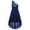 Navy Blue-A, variant on Girls Chiffon One Shoulder Flowers Wedding Bridesmaid High Low Dress Pageant Prom Ball Gown