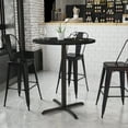 thumbnail image 2 of Flash Furniture Stiles 36'' Round Black Laminate Table Top with 30'' x 30'' Bar Height Table Base, 2 of 10