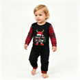 thumbnail image 2 of RUINIXCW Family Christmas Pajamas Matching Set Xmas Jammies Holiday Outfit for Couples Women Men PJS Set Santa Hat Letters Print Sleepwear Loungewear, 2 of 7