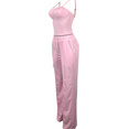 thumbnail image 2 of Lovelywholesale Drawstring Wide Leg Cami Pants Set, 2 of 4