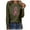 Army Green, variant on Womens Breast Cancer Shirts Pink Ribbon Breast Cancer Awareness Tshirt Long Sleeve Hope Top Gray L