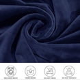 thumbnail image 4 of Topchances Stretch Fabric 3-Piece Velvet L Shape Sofa Slipcover, Navy Blue, 4 of 9