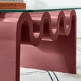 thumbnail image 2 of Modway Ondine Glass Top Coffee Table in Spiced Apple, 2 of 10