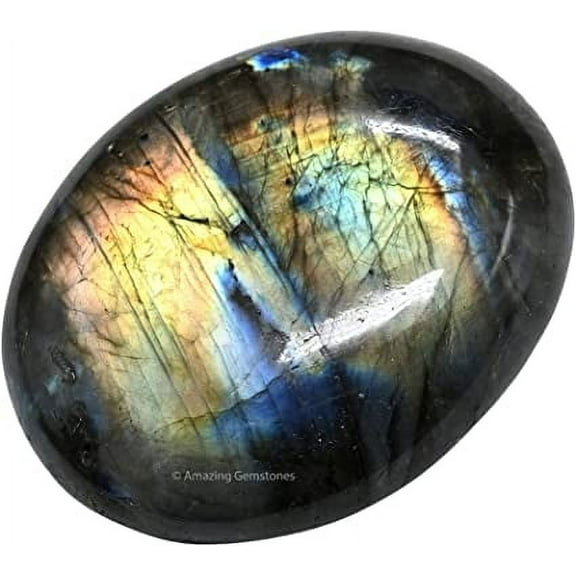 Large Labradorite Crystal Palm Stone