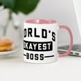 thumbnail image 4 of CafePress - World's Okayest Boss 15 Oz Ceramic Large Mug - 11 oz Ceramic Mug - Novelty Coffee Tea Cup, 4 of 6