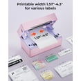 thumbnail image 4 of Impresora térmica de etiquetas Bluetooth MUNBYN 130B, impresora inalámbrica de etiquetas de envío 4x6 para paquetes de envío, pequeñas empresas, oficinas o hogares, compatible con iPhone, Android, iPa, 4 of 5
