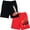 Pixar cars, black / red, variant on Disney Mickey Mouse Toddler Boys Fleece 2 Pack Shorts Toddler to Little Kid
